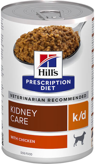 Hill's Prescription Diet Kidney Care Wet Dog Food in Diet Cans with Chicken and Meat 350gr