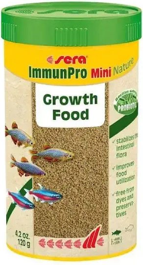 Sera ImmunPro Mini Nature Храни за риби Риби на Пелети със Спирулина 100мл 48гр.