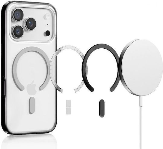 Rock Back Cover Plastic / Silicon Negru (iPhone 17 Pro)