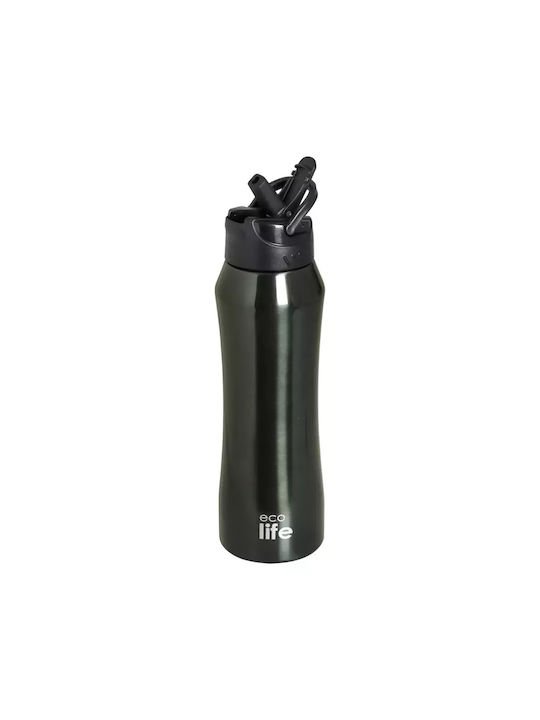 Ecolife Παγούρι Ανοξείδωτο Ποδηλάτου 550ml Γκρι Ecolife Παγούρι Ανοξείδωτο Ποδηλάτου 550ml Γκρι