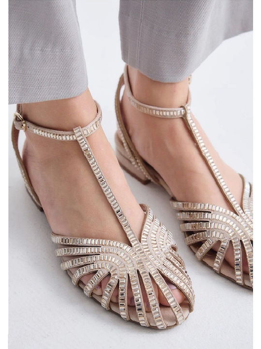 Women's Flat Sandals Beige W4700831143H