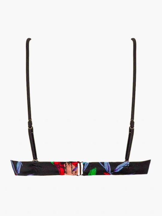 Bikini Dreieck C Becher Blumen Tropisch