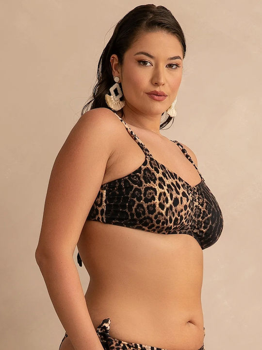 Bikinioberteile E-Cup Tierdruck