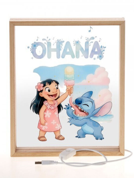 Πασχαλινή Λαμπάδα Lilo & Stitch Πλακέ Αρωματική Σετ Δώρου 26εκ. Λευκή