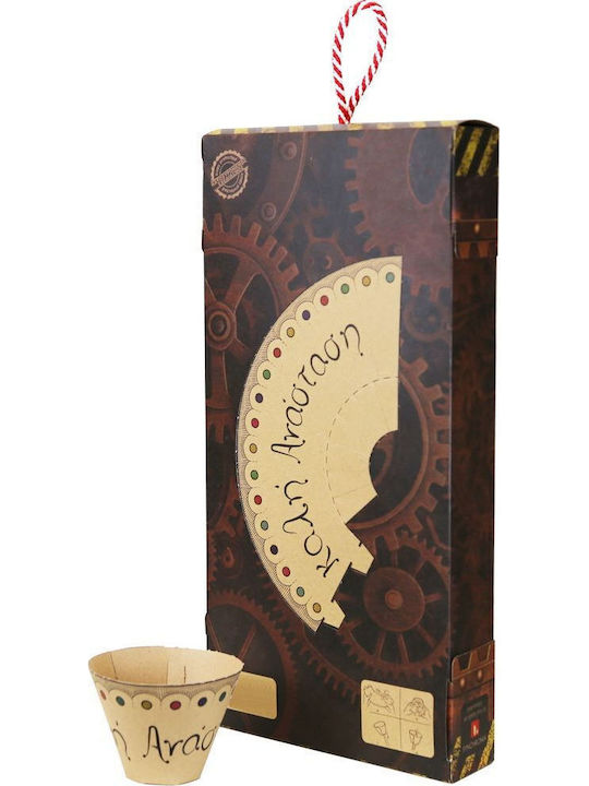 Easter Candle Round Floral Red