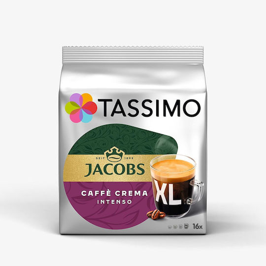 Tassimo Капсули Еспресо Caffe Crema Съвместими с машина Tassimo 16капси