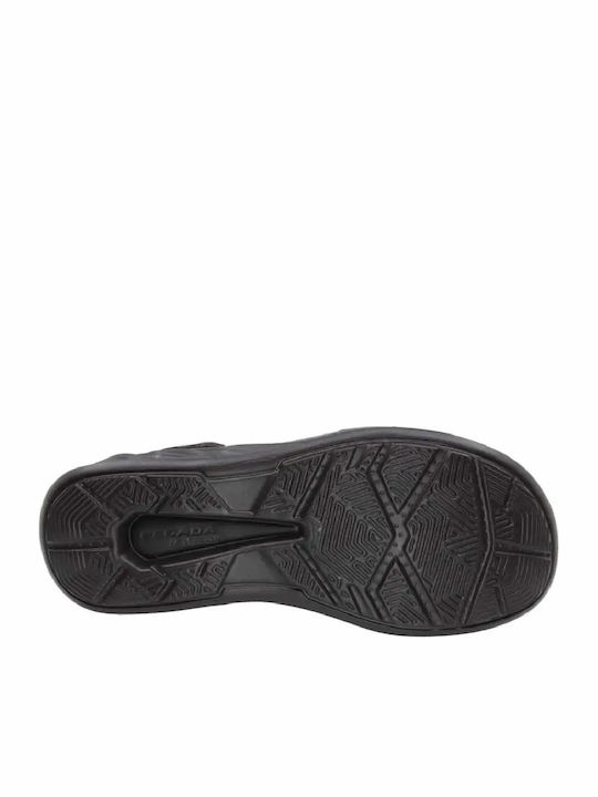 Leather Men's Sandals In Brown Color