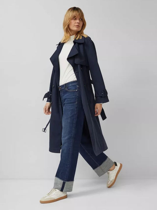 Women's Navy Blue Gabardine