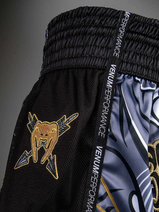 Σορτσάκια Muay Thai Venum Wolf Atak Muay Thai Shorts Black Grey