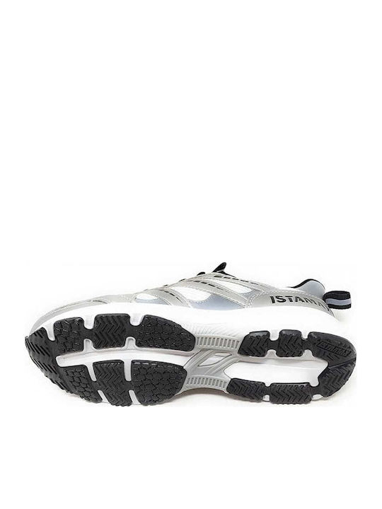Kids Sports Shoes Running Silver