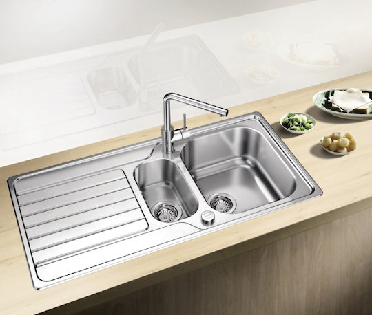 Blanco 523379 Ένθετος Inox Brushed με Μπαταρία Μ100xΠ50cm Ασημί Blanco 523379 Ένθετος Inox Brushed με Μπαταρία Μ100xΠ50cm Ασημί