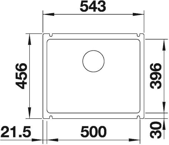 Blanco Drop-In Мивка от Синтетичен Гранит със смесител Ш54.3xД45.6см Blanco Drop-In Мивка от Синтетичен Гранит със смесител Ш54.3xД45.6см