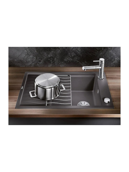 Blanco Drop-In Spüle Inox mit Wasserhahn B78xT50cm Gray