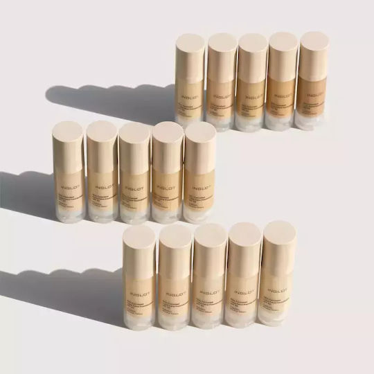 Inglot Skin Focused Care Gesichts-Foundation Spf 50 Verdeckend Tiefes Bernstein 30ml