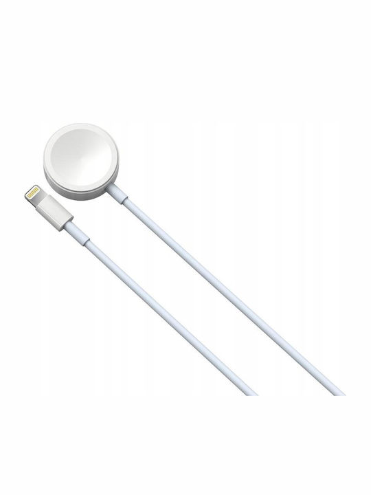 Usb Кабел Devia Кабел За iPhone Apple Watch Бял 2в1 1.2m
