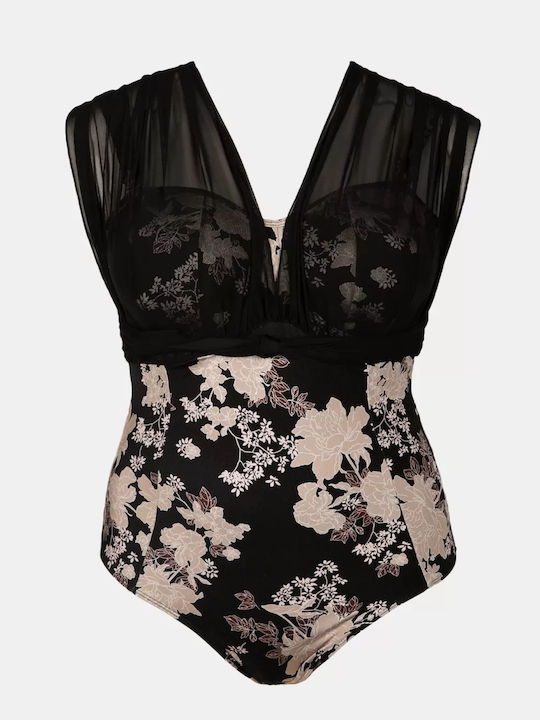 One Piece Swimsuit for Large Bust Peony