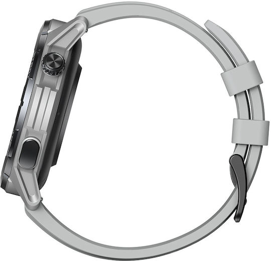 Zeblaze Stratos 3 Ultra Stainless Steel 52mm Waterproof Smartwatch with Heart Rate Monitor White