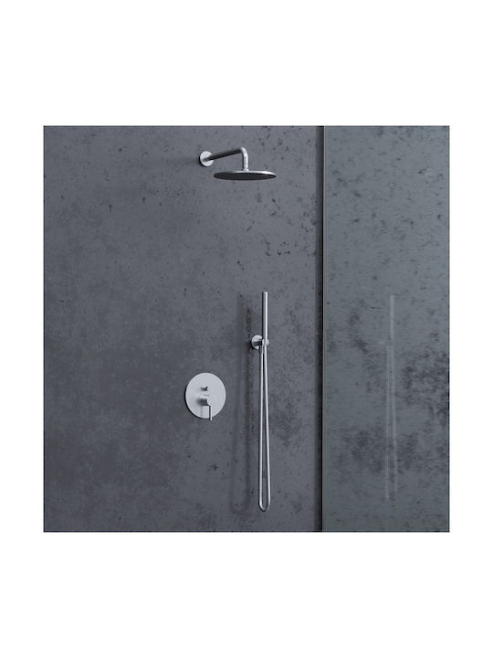 Omnires Built-in Faucet Mixer for Shower Silver