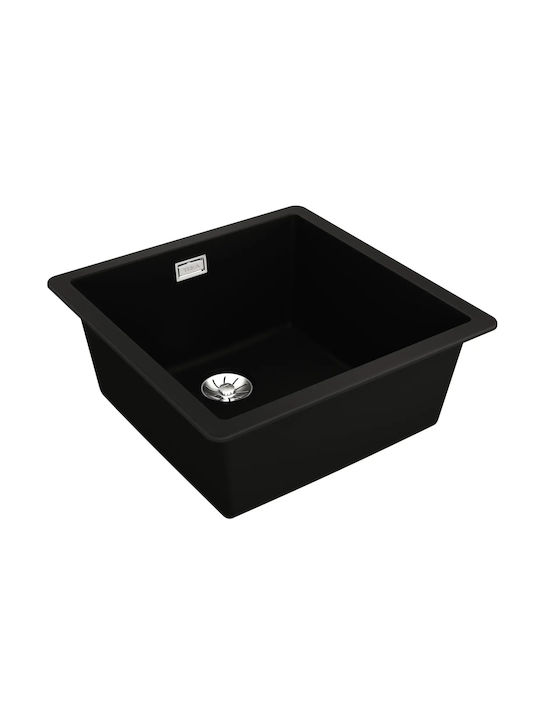 Teka Radea R10 40.40 M-TG 115230048 Drop-In Spüle aus Verbundgranulat B45.6xT45.6cm Carbon Black