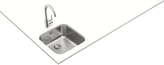 Teka BE 40.40 10125005 Sub masă Chiuvetă Inox Satinat L43.5xW43.5cm Argintiu