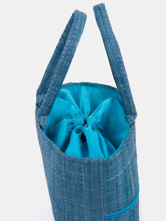 Straw Women's Turquoise Handbag