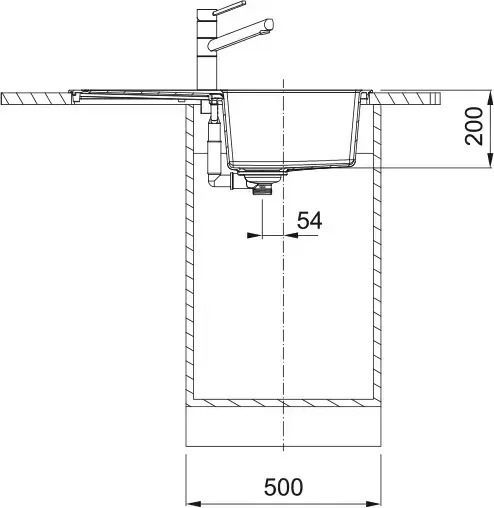 Franke Sirius 2.0 S2D 611-78 Drop-In Spüle aus Verbundgranulat B78xT50cm