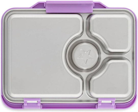 Φαγητοδοχείο Yumbox Stainless Steel Bento Normandy Blue 4 Χωρίσματα