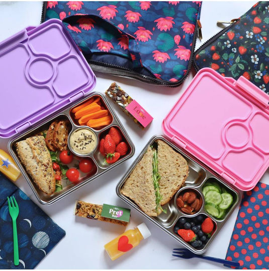 Φαγητοδοχείο Yumbox Stainless Steel Bento Normandy Blue 4 Χωρίσματα