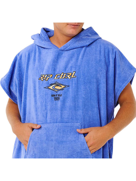Rip Curl Hooded Beach Poncho Blue
