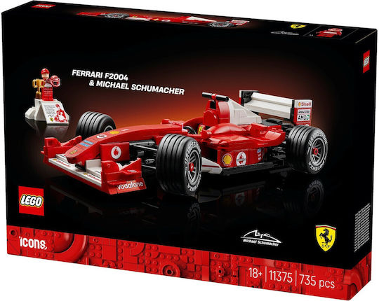 LEGO Icons Ferrari F2004 & Michael Schumacher for 18+ Years 735 Pieces