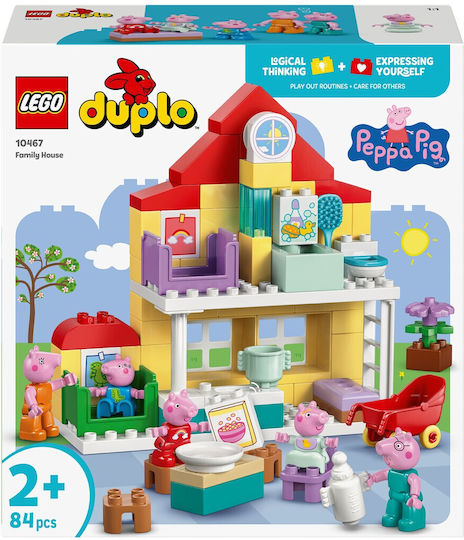 LEGO Duplo Peppa Pig - Семейна Къща за 2+ Години 84 Бройки