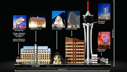 LEGO Architecture Las Vegas για 12+ Ετών 501τμχ