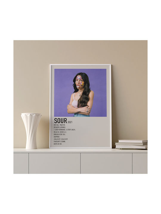 Music Poster Sour Olivia Rodrigo Ms607 21cm X 30cm