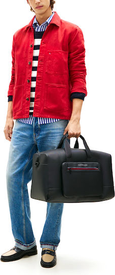 Tommy Hilfiger Sack Reise Schwarz aus Künstliches Leder M48xP20xH28cm