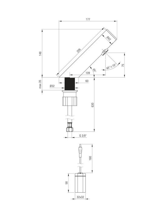 Deante Mixing Sink Faucet with Photocell Sensor Salon Shampoo Bowl Gray Deante Mixing Sink Faucet with Photocell Sensor Salon Shampoo Bowl Gray