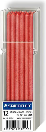 Μύτες Μηχανικών Μολυβιών Staedtler Mine Lumocolor Non-perm Red 12st
