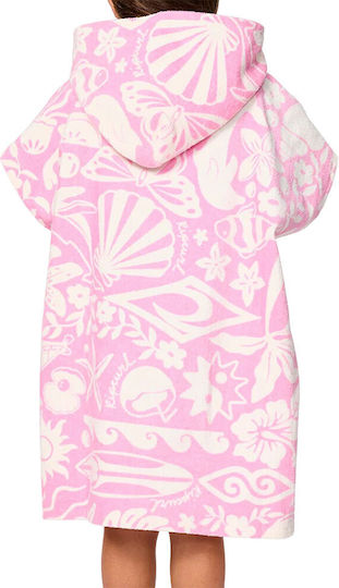 Rip Curl Mixed Snap K Hooded Poncho Pink
