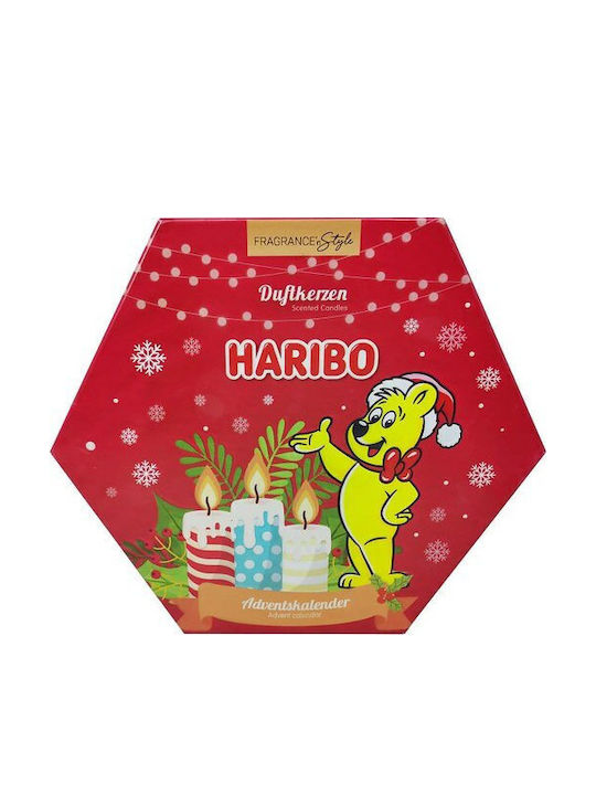 Haribo Weihnachtskerze Glas Lila