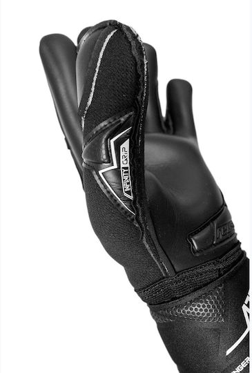 Reusch Infinity Finger Support Goalkeeper Gloves Adults Black
