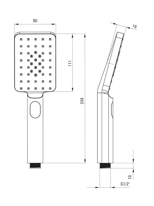Deante Built-In Silver