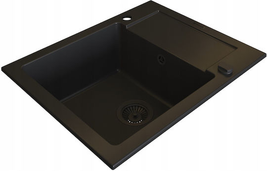 Pyramis Mido 1b1d Ένθετος από Συνθετικό Γρανίτη Μ50xΠ62cm Μαύρος