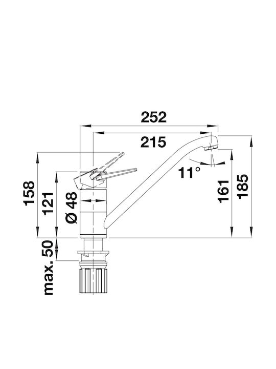 Blanco Wega Ii Kitchen Faucet Counter White