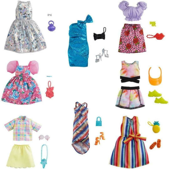 Barbie Fashion Clothes for Dolls Evening Outfits for 3+ Years (Various Designs) 1pc