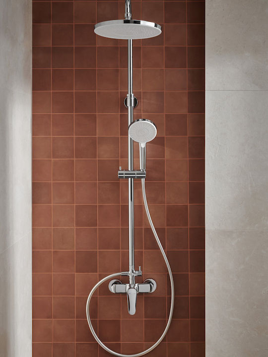 KFA Duschsäule mit Armatur Silber