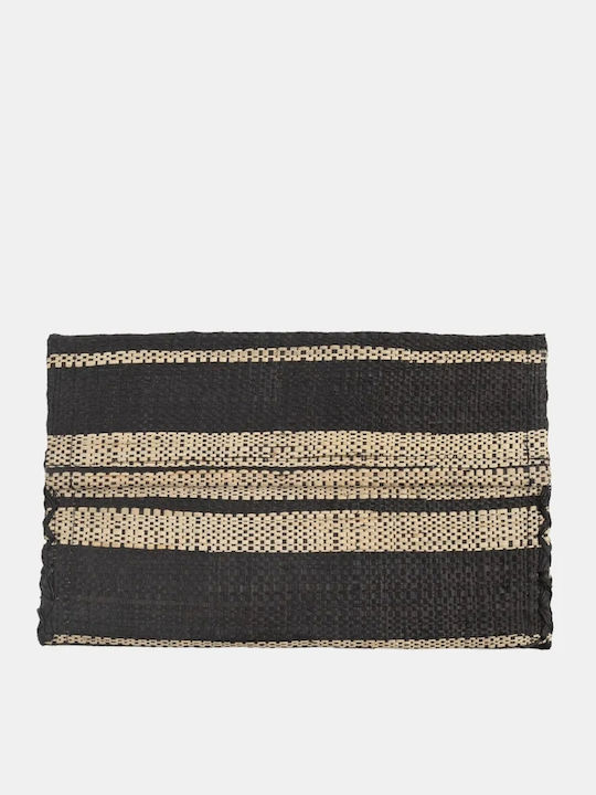 Raffia Large Ψάθινος Γυναικείος Φάκελος Πολύχρωμος