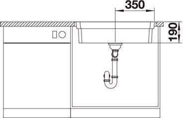 Blanco Etagon 700-if/a Drop-In Кухненски Мивка Inox Дължина 74xШирина 50см Сребрист