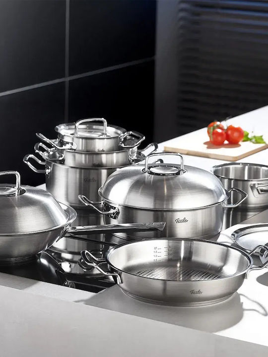 Fissler Original Profi Saute of Stainless Steel with No Coating 28cm