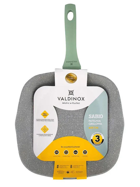 Valdinox Grătar din Aluminiu cu Strat Antiaderent 28cm