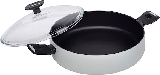 Moneta Pan Mit Deckel aus Aluminium mit Steinbeschichtung 28cm
