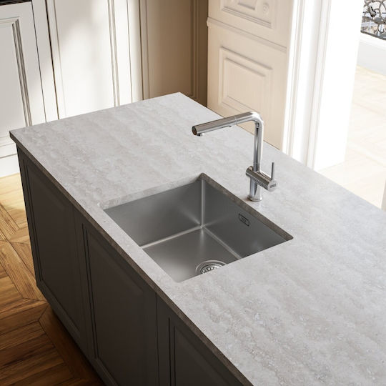 Franke Box Bxx 210/110-50 Υποκαθήμενος Inox Brushed Μ54xΠ45cm Γκρι Franke Box Bxx 210/110-50 Υποκαθήμενος Inox Brushed Μ54xΠ45cm Γκρι